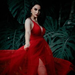 Elegant Red Evening Gown